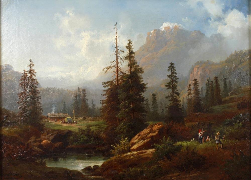 Georg Engelhardt comparable auction result: georg engelhardt alpenidyll