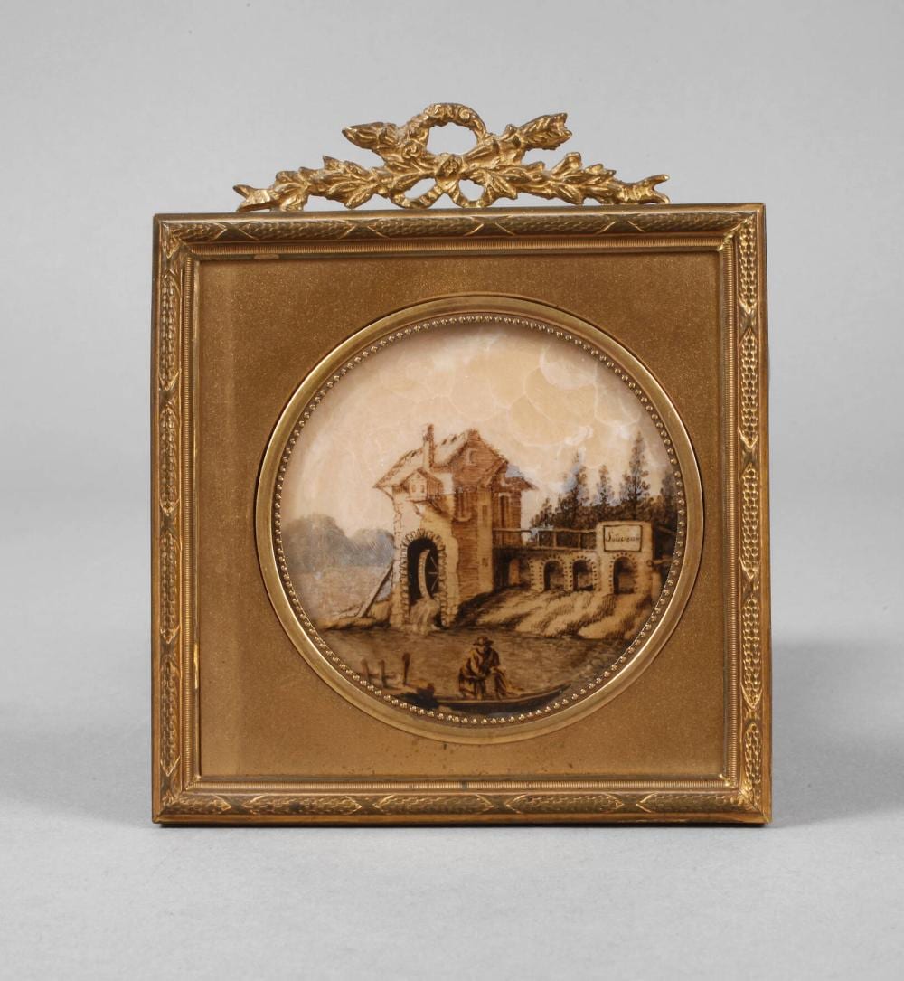 Friedrich Joh. Gottlieb Lieder comparable auction result: franz lieder attr flusslandschaft mit m hle