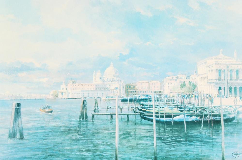 Clive Madgwick R.B.A. (1934-2005) Venice , print, signed in pencil, numbered 2/500, 15 x 9.75". sold by John Nicholson's Fine Art Auctioneers & Valuers, lot 1115 — auction record photograph