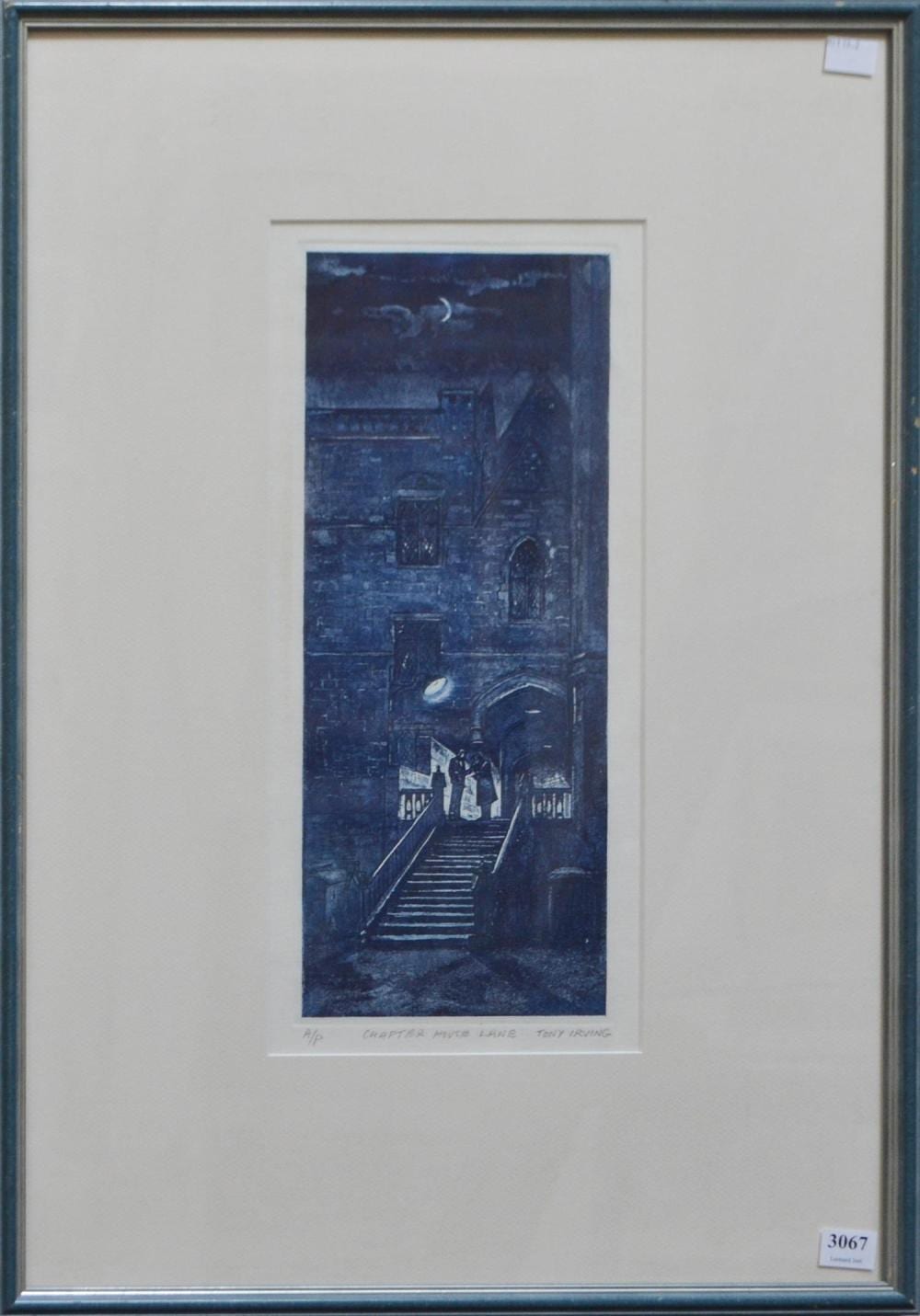 tony irving chapter house lane etching a p 14 x 34 5cm · Leonard Joel · 2021-08-05 Tony Irving comparable auction result: tony irving chapter house lane etching a p 14 x 34 5cm