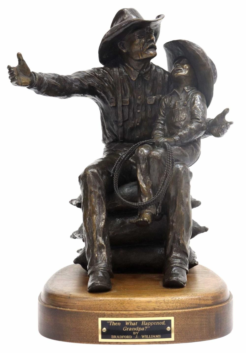 Bradford Williams comparable auction result: bradford williams b 1948 western bronze 13 h