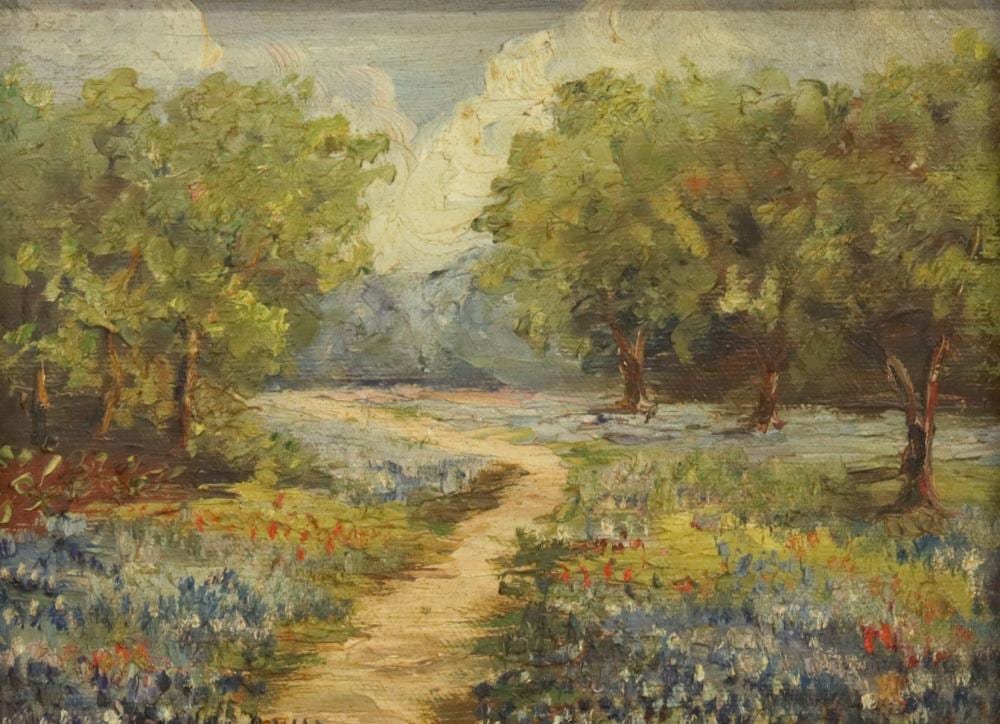 Emma Dillard comparable auction result: emily dillard tx 1879 1968 bluebonnet path