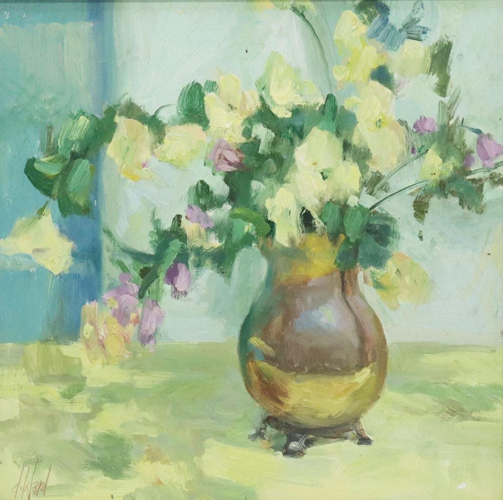 Don Ward comparable auction result: don ward new mexico b 1947 flowers vase