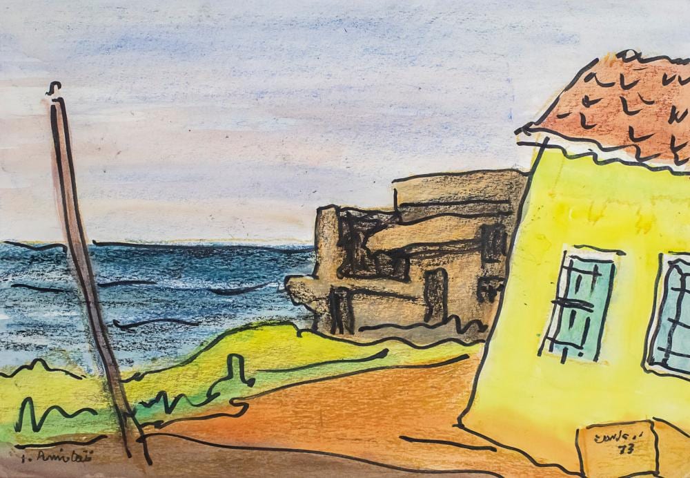isaac amitai 1908 1984 kinnereth watercolor and pastel on paper 1973 · Pasarel · 2021-08-25 Isaac Amitai comparable auction result: isaac amitai 1908 1984 kinnereth watercolor and pastel on paper 1973