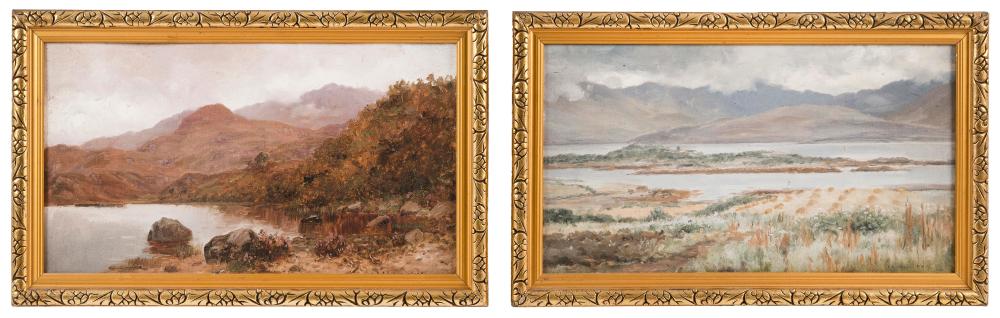Alexander Williams comparable auction result: alexander williams ireland 1846 1930 pair of killarney landscapes oils on panel 10 x 18 framed 12 x 20