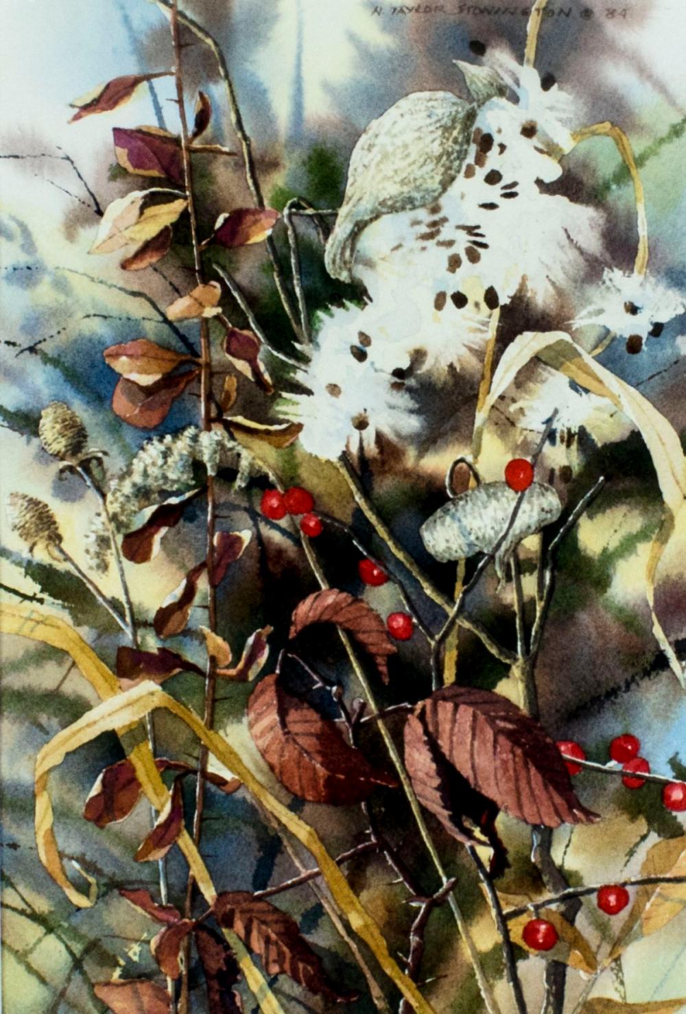 Nancy Stonington (ID,born 1944) watercolor painting sold by Broward Auction Gallery LLC, lot 613 — auction record photograph