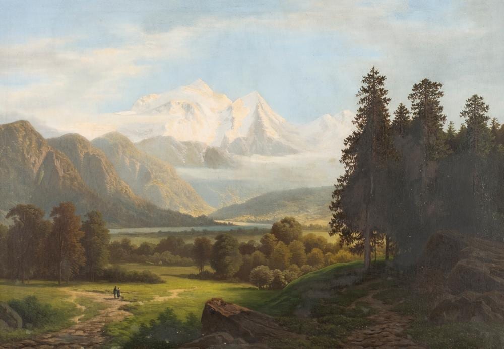 Theodor Nocken comparable auction result: theodor wilhelm nocken alpenlandschaft