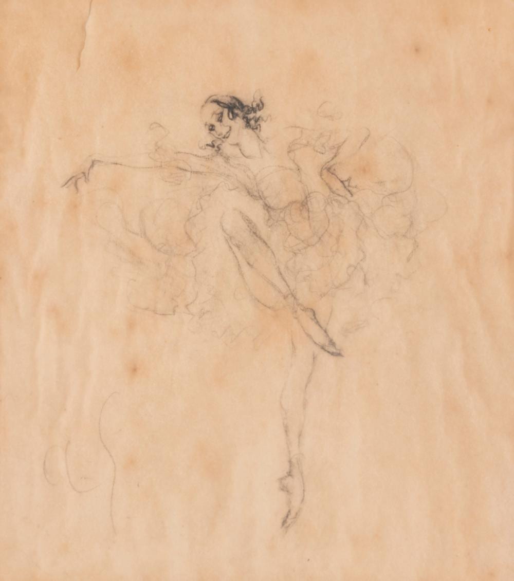 Arthur Grunenberg comparable auction result: arthur grunenberg zwei zeichnungen die t nzerin anna pawlowa