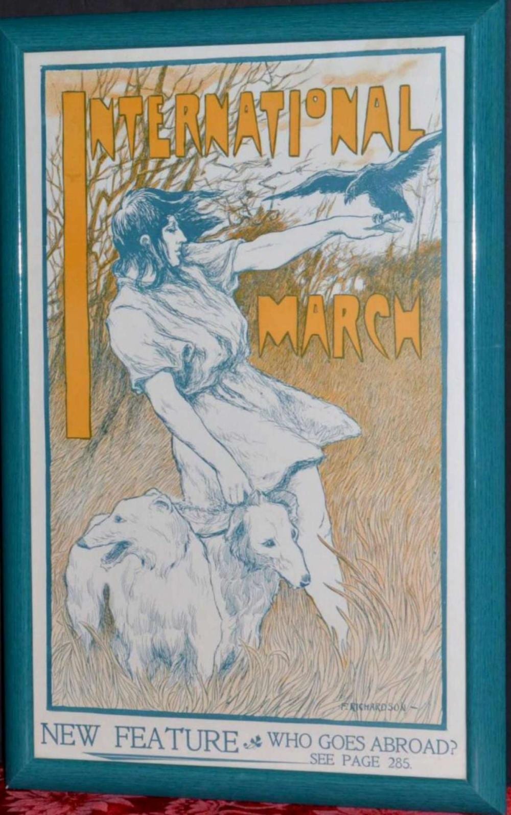 framed art deco poster by frederick richardson · Yardley Antiques · 2021-08-30 Frederick Richardson comparable auction result: framed art deco poster by frederick richardson