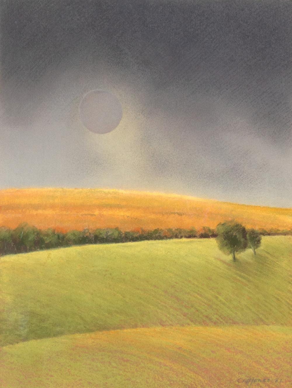 clifford malcolm jones the eclipse at wagin · GFL Fine Art · 2021-08-22 Clifford Malcolm Jones comparable auction result: clifford malcolm jones the eclipse at wagin