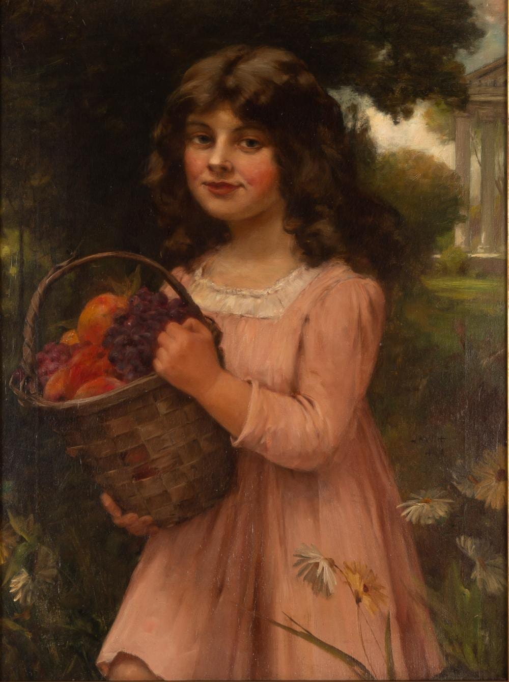 John Harrison Witt comparable auction result: john harrison witt american 1840 1901 portrait of a young girl