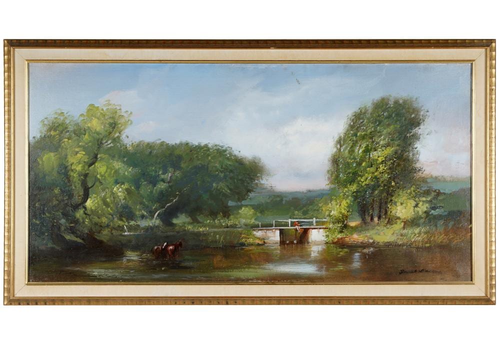 Frank Herbert Mason comparable auction result: frank herbert mason 1921 2009 lake landscape