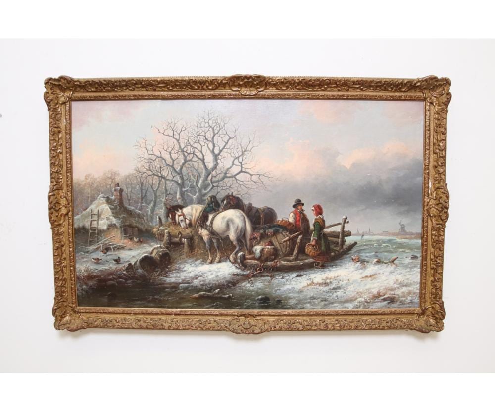 Alexis DeLeeuw comparable auction result: alexis deleeuw oil on canvas