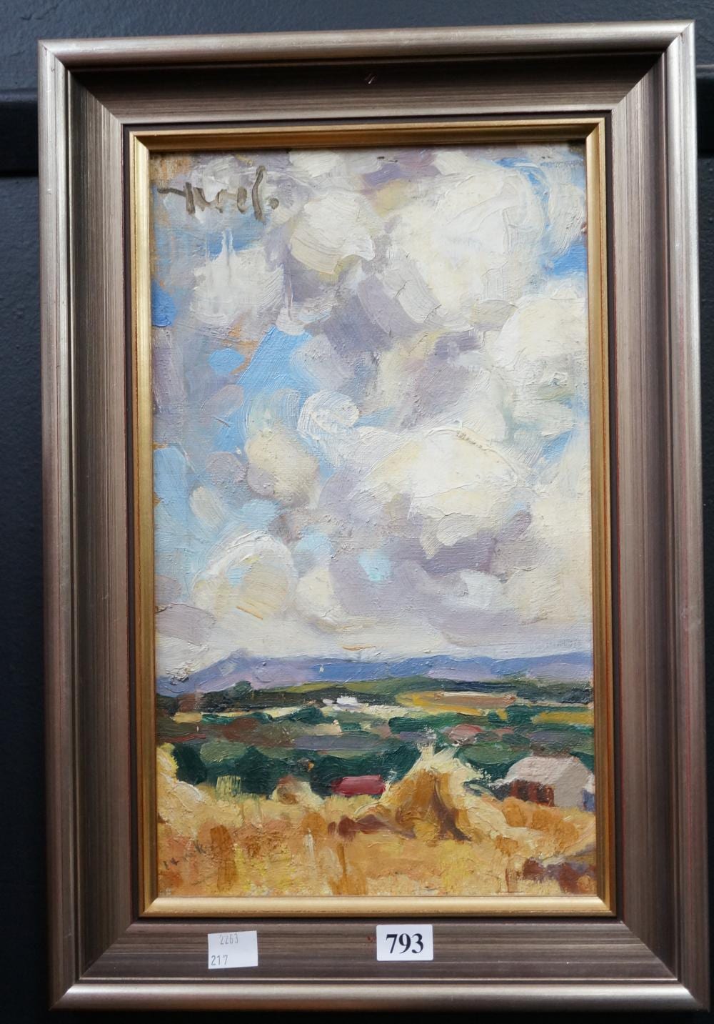 noel wood 1912 2001 oil on board australian landscape label reverse 35 x 20 cm · Woodlands Auctions · 2021-08-22 Noel Wood comparable auction result: noel wood 1912 2001 oil on board australian landscape label reverse 35 x 20 cm