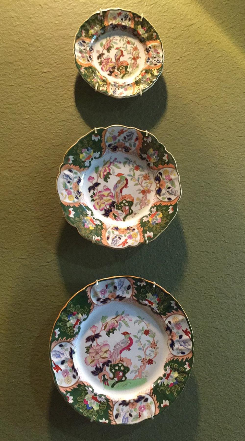 3 Antique Mason's Ironstone Plates sold by J. Garrett Auctioneers, lot 690 — auction record photograph