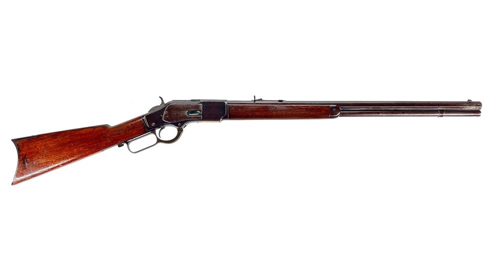 Auction comp thumbnail for ANTIQUE WINCHESTER MODEL 1873 LEVER ACTION .44-40 RIFLE (Bradford's, Lot 5032)