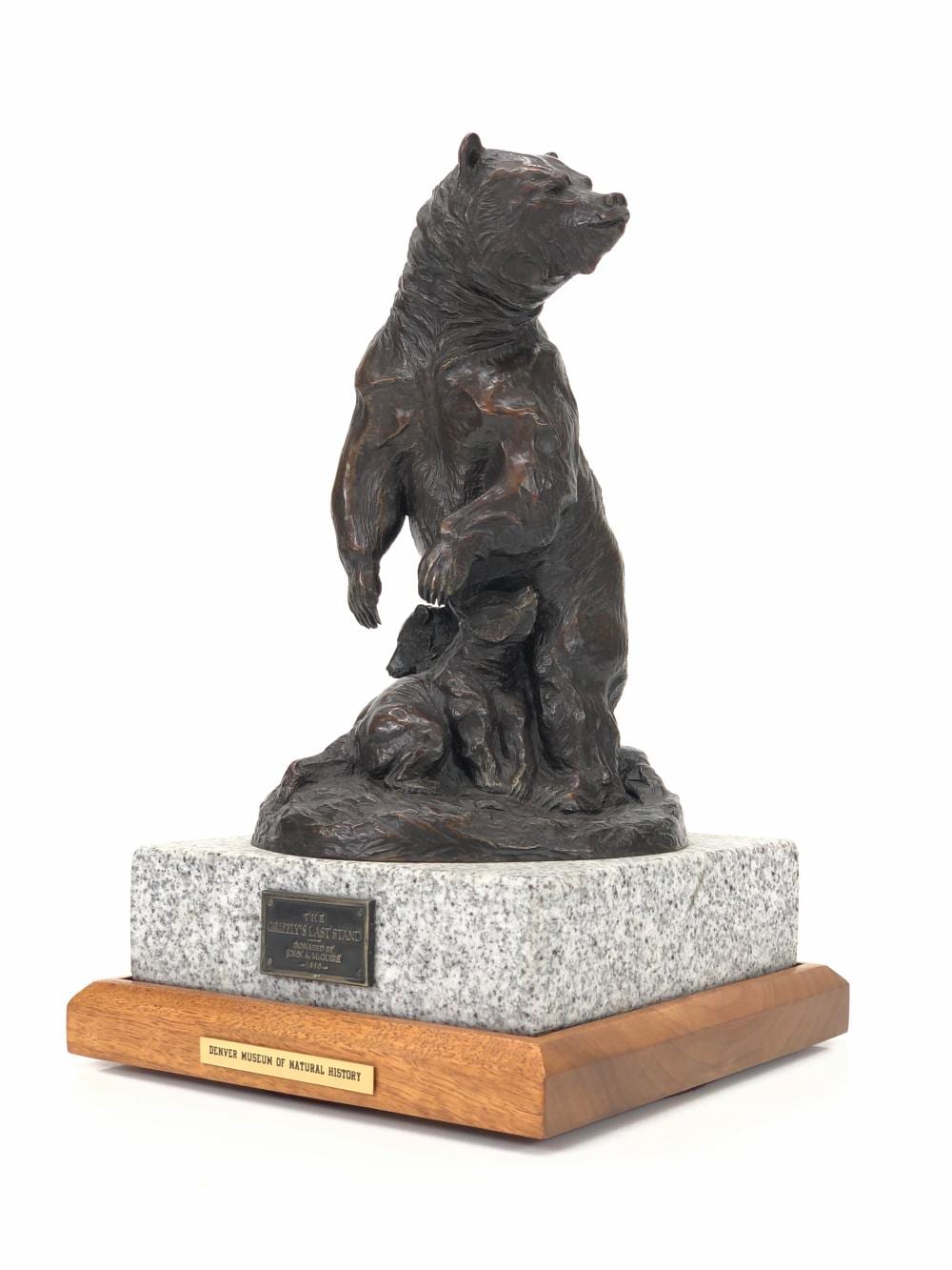 Louis Paul Jonas comparable auction result: louis paul jonas the grizzly s last stand bronze sculpture