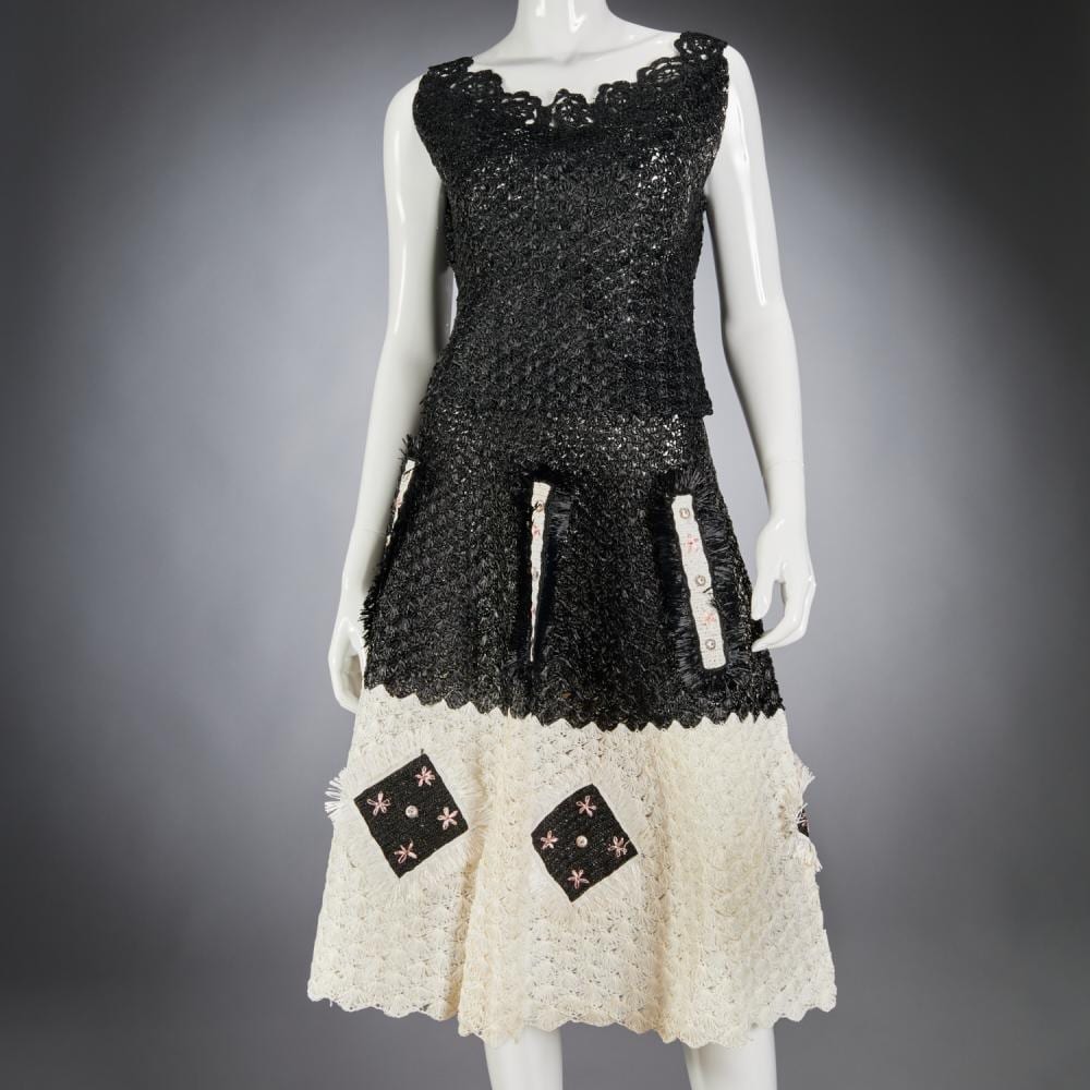 azzedine alaia raffia skirt ensemble · Millea Bros Ltd · 2021-09-10 Azzedine Alaia comparable auction result: azzedine alaia raffia skirt ensemble