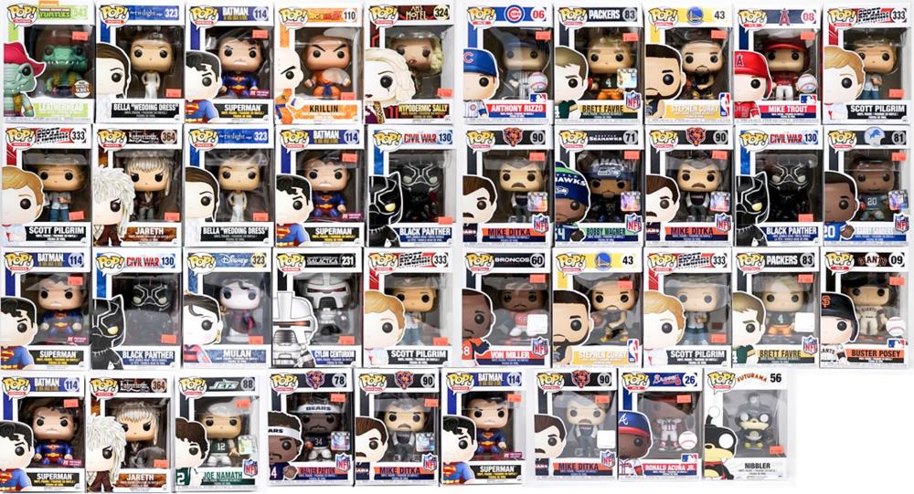 Funko Pop! Collectibles (39) MIP [Assorted] sold by Grant Zahajko Auctions, LLC, lot 693 — auction record photograph