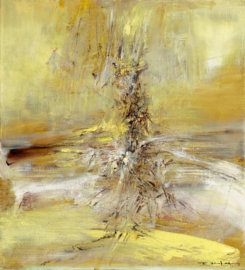趙無極 Zao Wouki (1921-2013) comparable sale