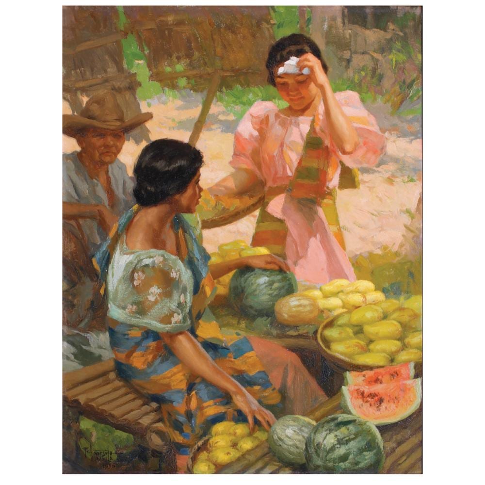 Fernando Amorsolo (1892 - 1972) Fruit Vendors comparable sale