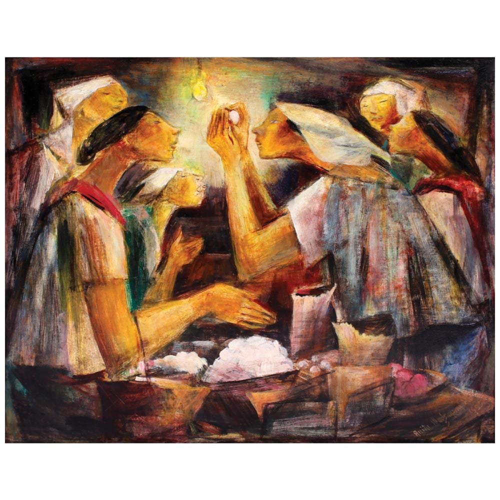 Anita Magsaysay-Ho (1914 - 2012) Egg Vendors comparable sale