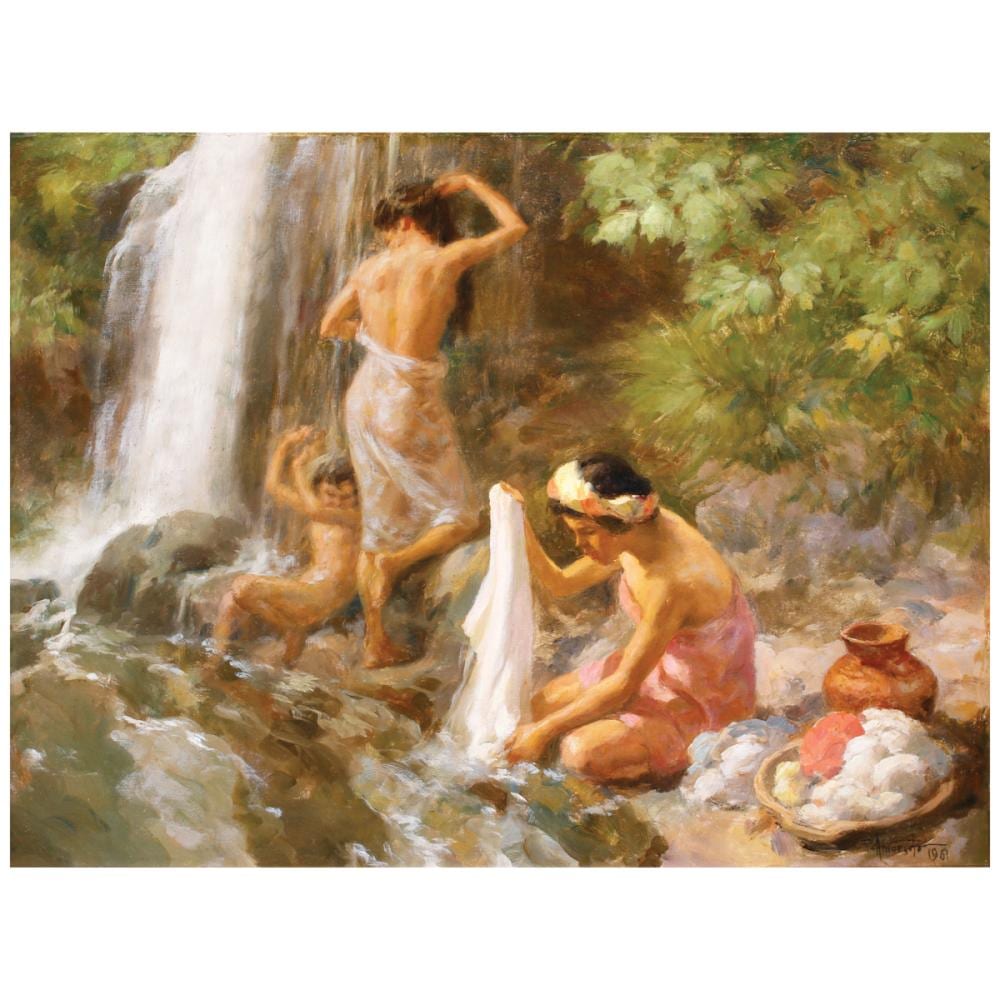 Fernando Amorsolo (1892 - 1972) Lavanderas comparable sale