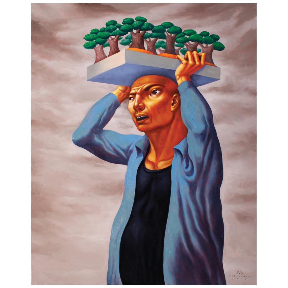 Elmer Borlongan(b. 1967) Bili na Kayo ng Bonsai comparable sale