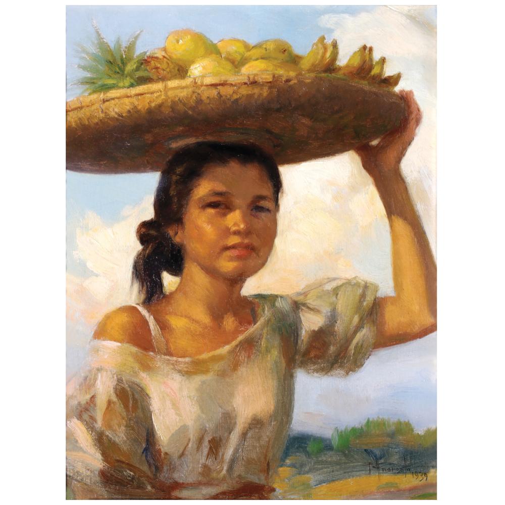 Fernando Amorsolo(1892 - 1972) Vendedora de Frutas comparable sale