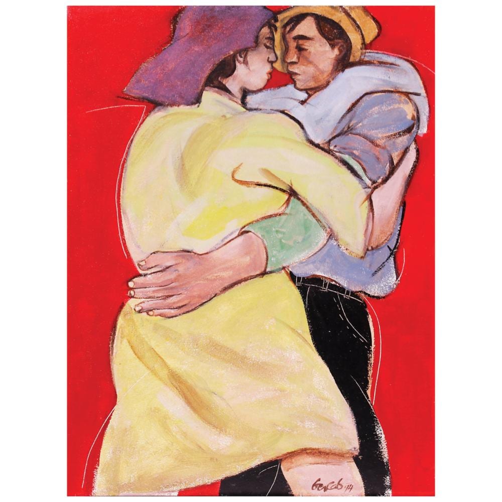 Benedicto Cabrera(b. 1942) Lovers comparable sale