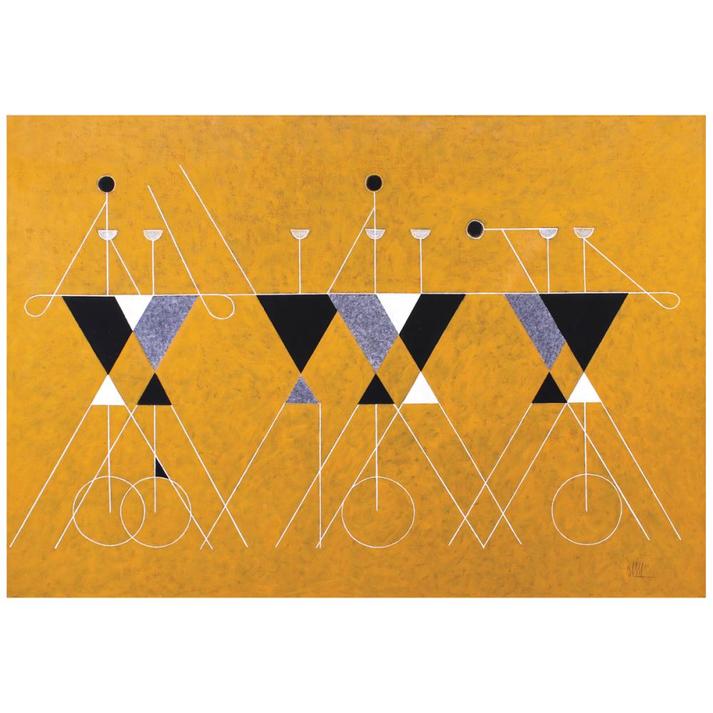 Arturo Luz(1926 - 2021) Performance in Yellow comparable sale
