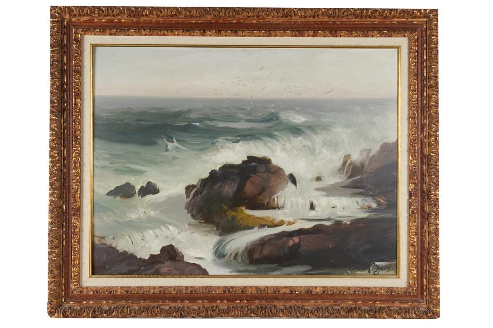 Frank Herbert Mason comparable auction result: frank herbert mason 1921 2009 rocky seascape