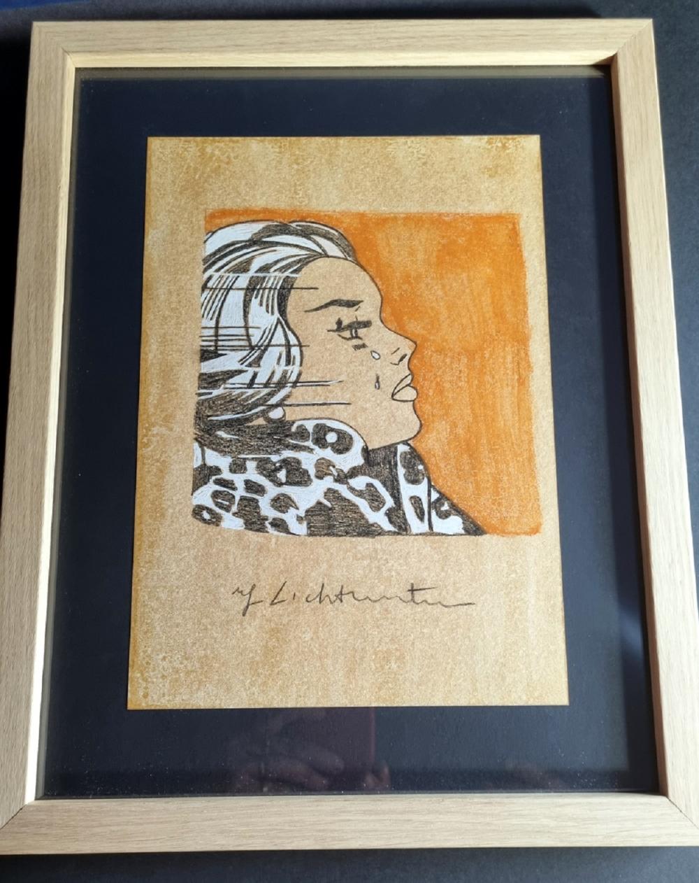 Roy Lichtenstein, drawing signed sold by Novartia, lot 182 — auction record photograph