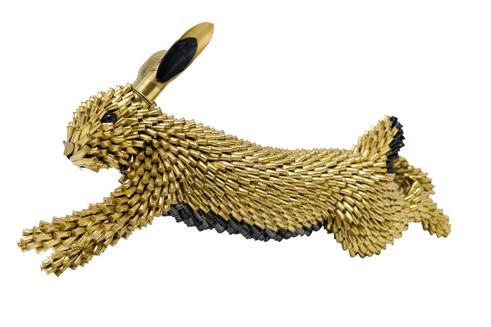 Federico Uribe (1962) Conejo, sf. Casquillos de bala Medidas: 55 x 70 x 12 cm comparable sale