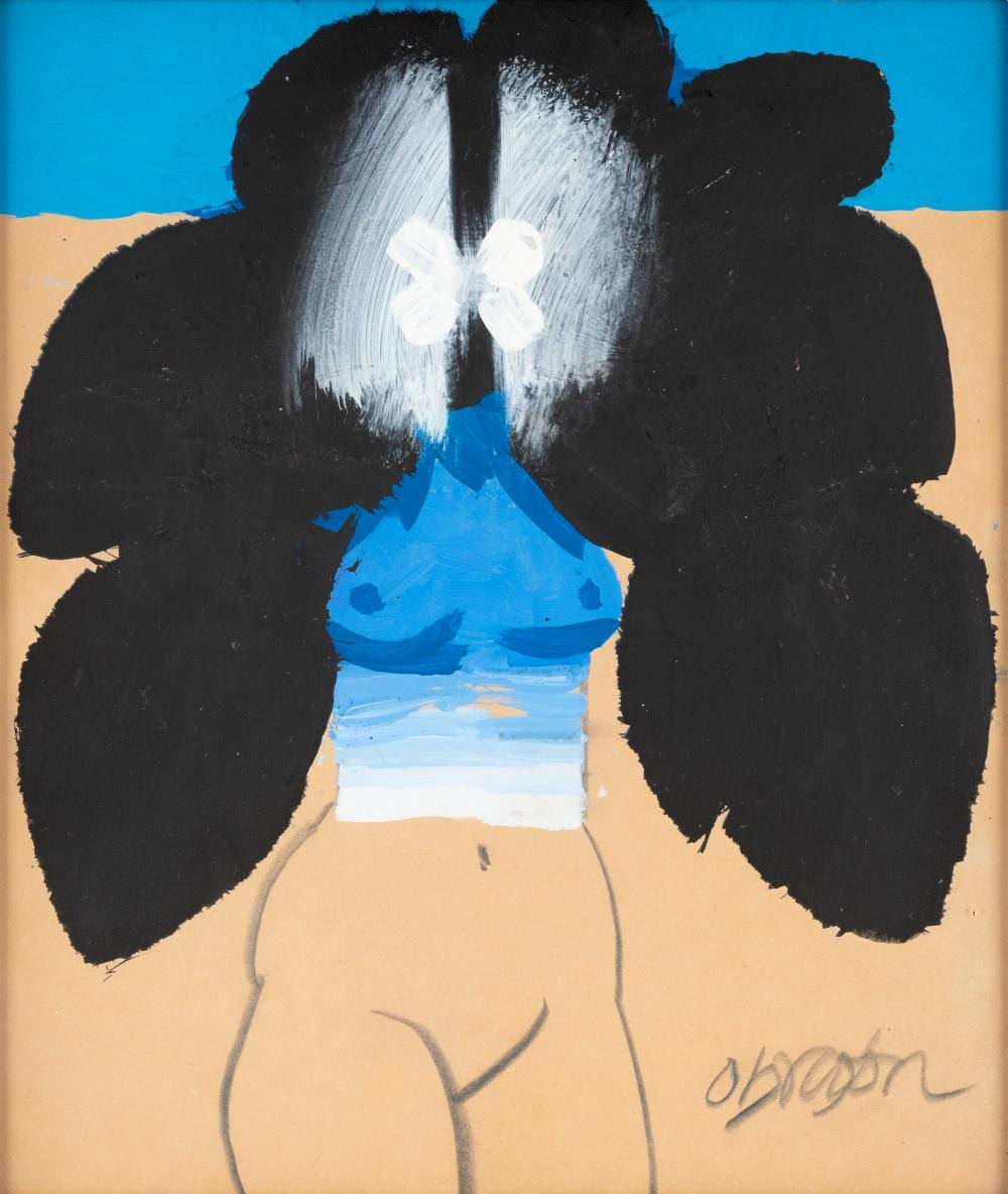 Alejandro Obregon (1920-1992) S/T, sf. Técnica mixta sobre papel Medidas: 23 x 20 cm comparable sale