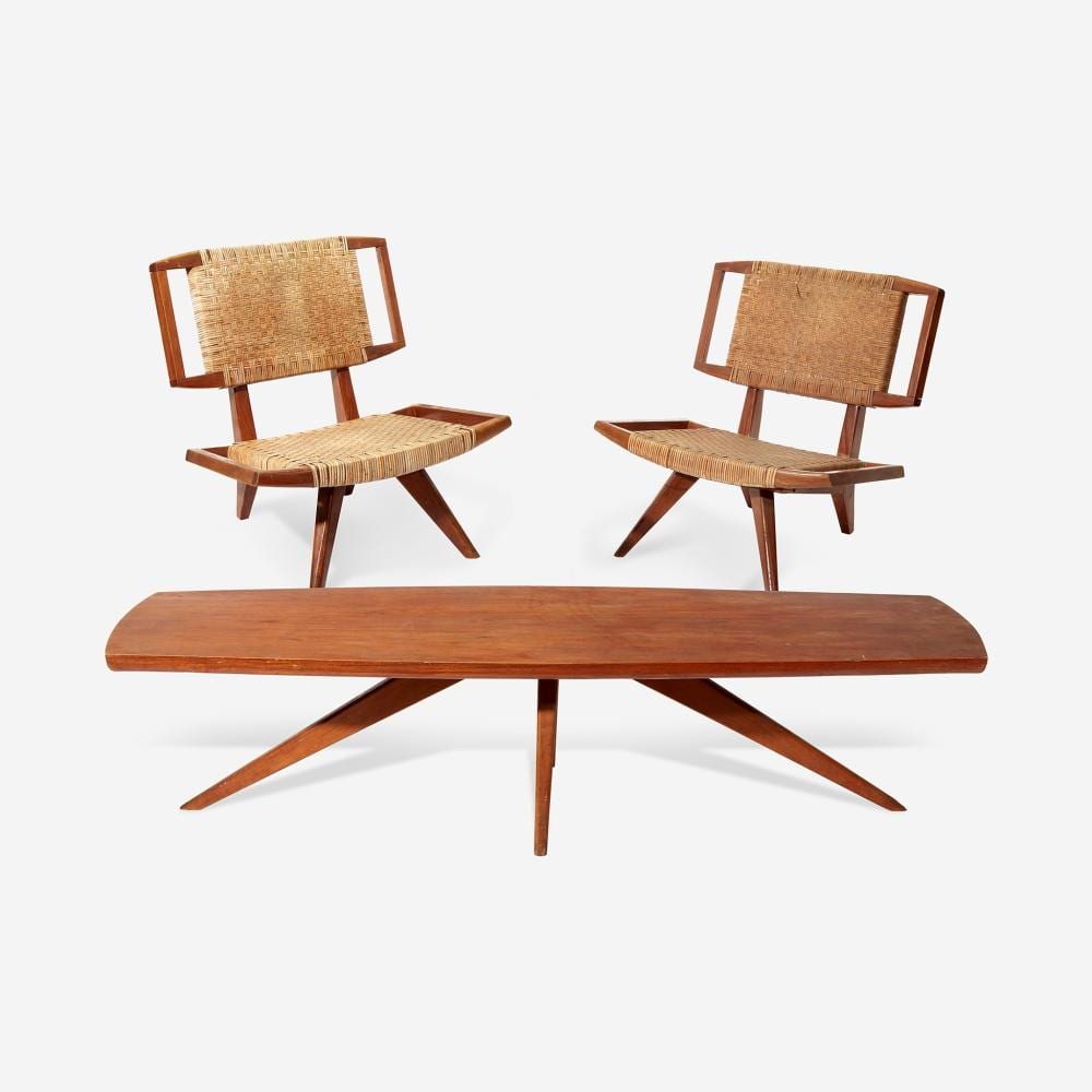 Pál (1900) László comparable auction result: paul l szl american b hungary 1900 1993 pair of lounge chairs and coffee table glenn of california arcadia ca circa 1950s