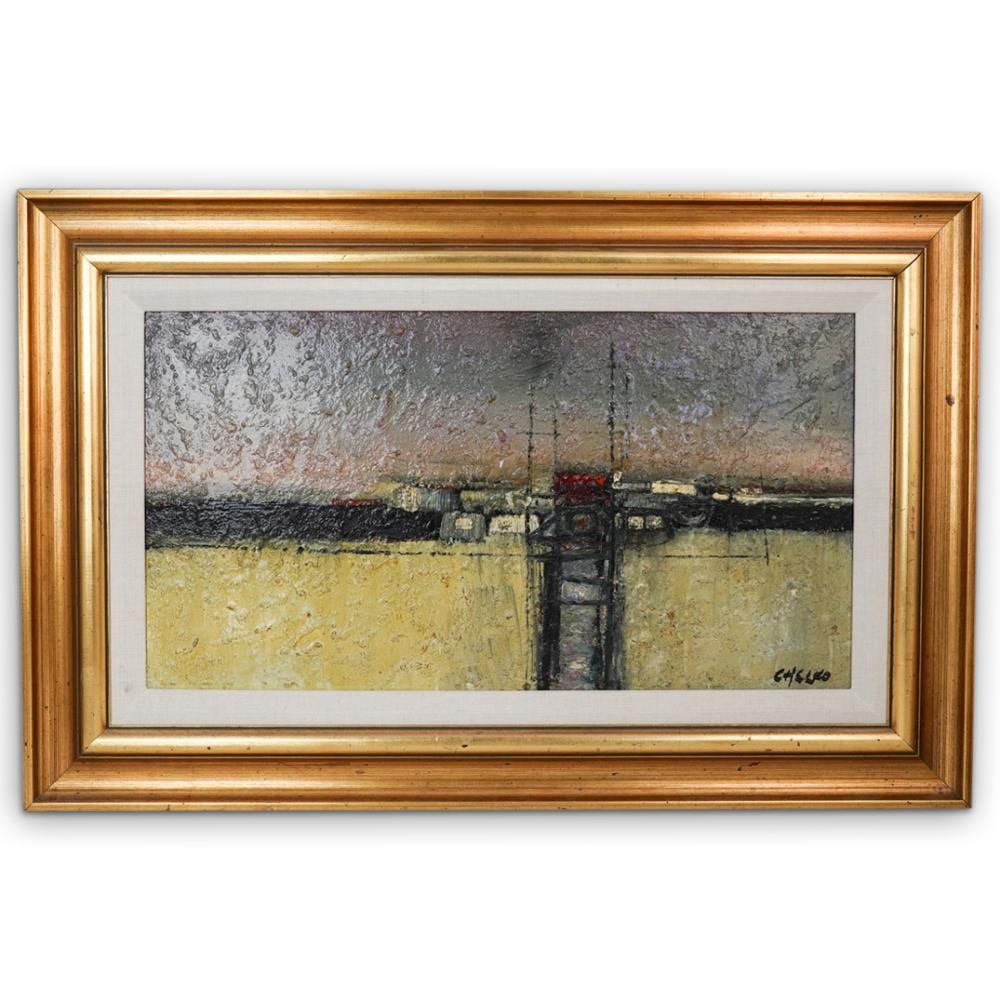 Paul Chelko comparable auction result: paul chelko 1933 2007 american oil on board