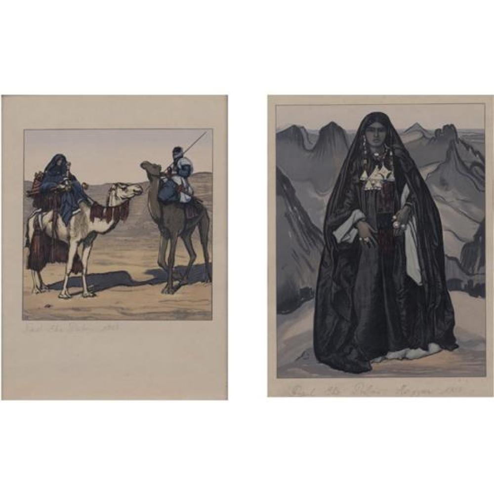 Paul-Elie Dubois comparable auction result: paul elie dubois 1886 1949 cavaliers touaregs hoggar 1928