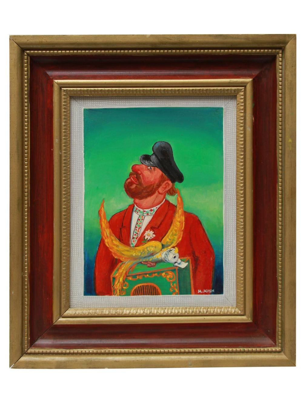 Maurice Kish comparable auction result: a painting the organ grinder by maurice kish