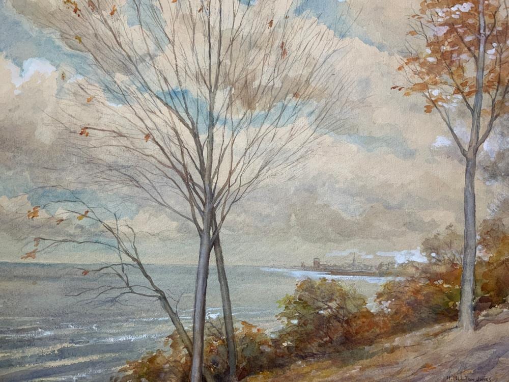 signed watercolor painting attr to bolton jones · The Benefit Shop Foundation Inc. · 2021-09-22 Bolton Jones comparable auction result: signed watercolor painting attr to bolton jones
