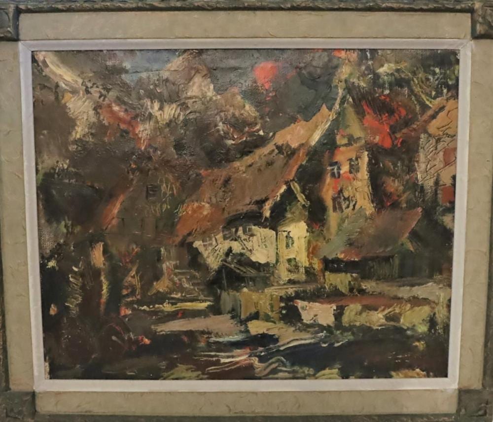 Janis (1903) Gailis comparable auction result: janis gailis 1903 1975 american oil on board