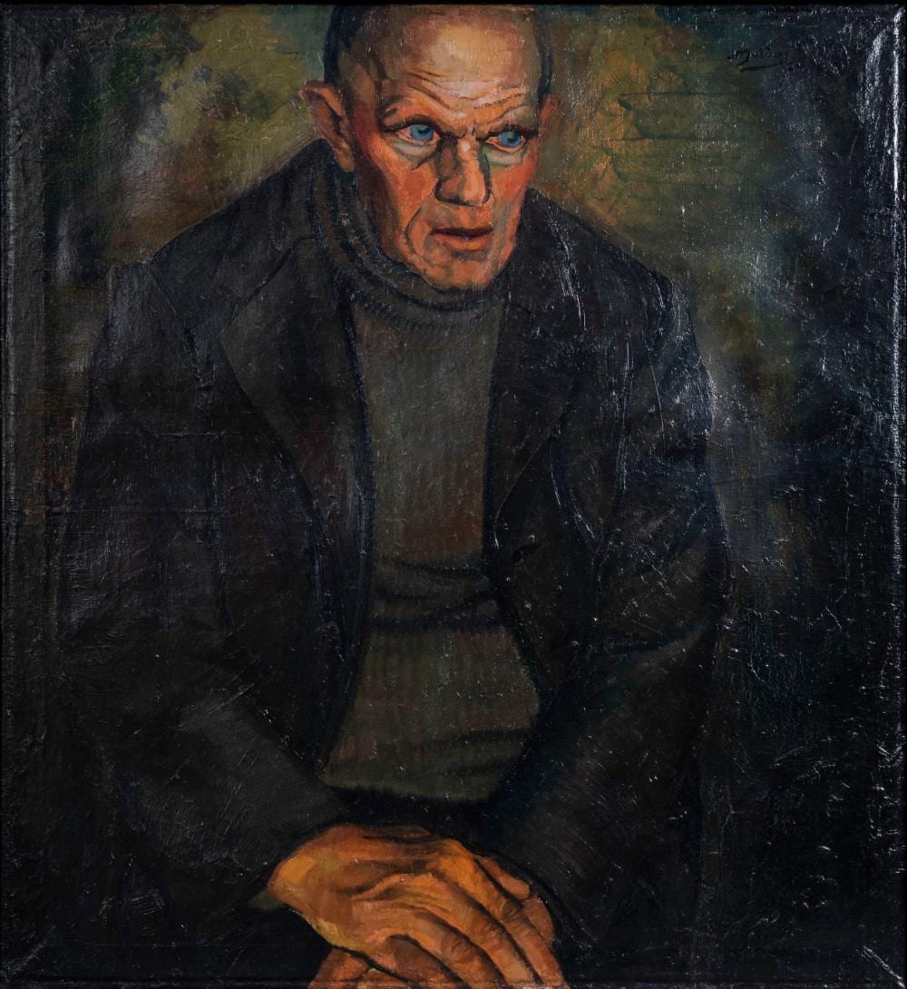 Johan Christiaan Alexander Willem Mulder comparable auction result: jan mulder 1895 1988 portrait of a man oil on canvas dated 19 24