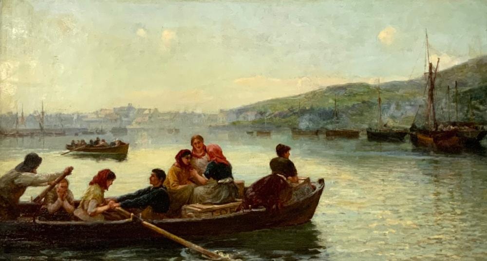 Hamilton Macallum comparable auction result: hamilton macallum painting the herring curers