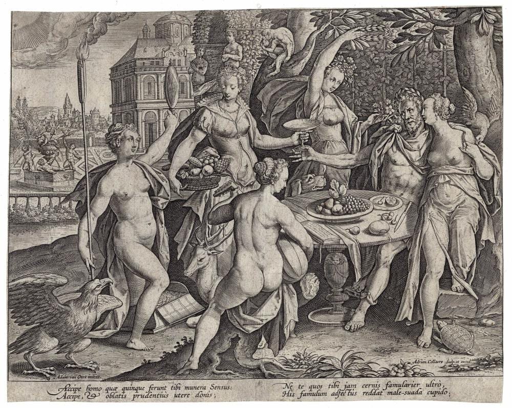 Adam van Noort comparable auction result: adam van noort adriaen collaert allegory of the five senses 1570 1618