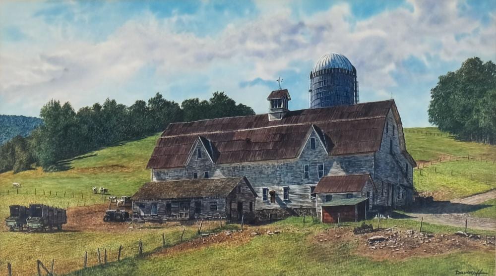 Michael Davidoff comparable auction result: michael davidoff original watercolor