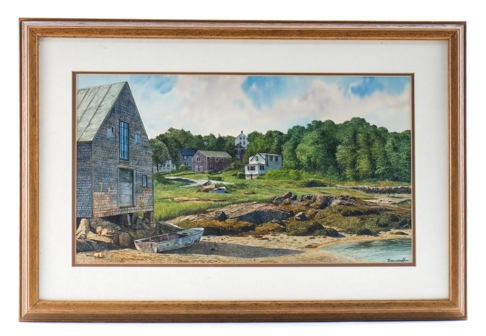Michael Davidoff comparable auction result: michael davidoff original watercolor