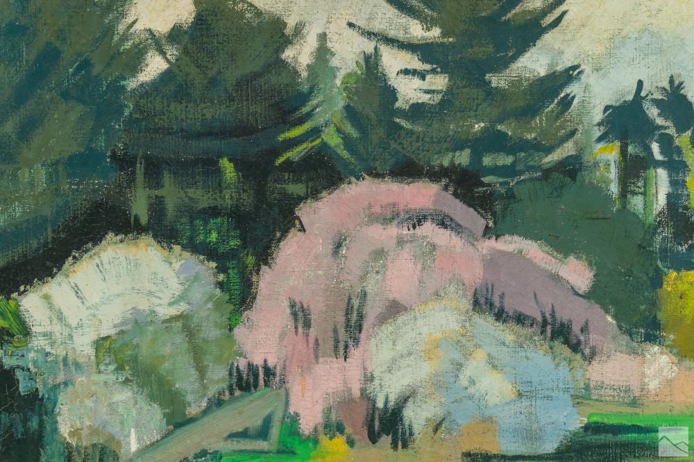 Hildegard Rath comparable auction result: hildegard rath 1909 1994 floral landscape painting