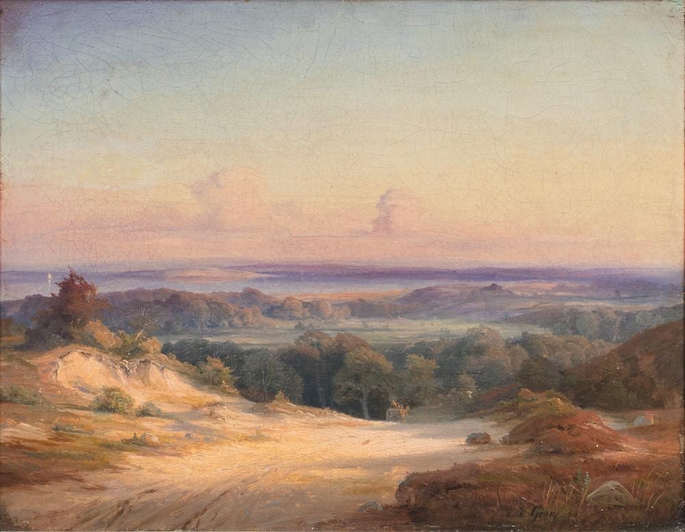 Nordahl Grove comparable auction result: nordahl grove kopenhagen 1822 kopenhagen 1885 danish coastal landscape