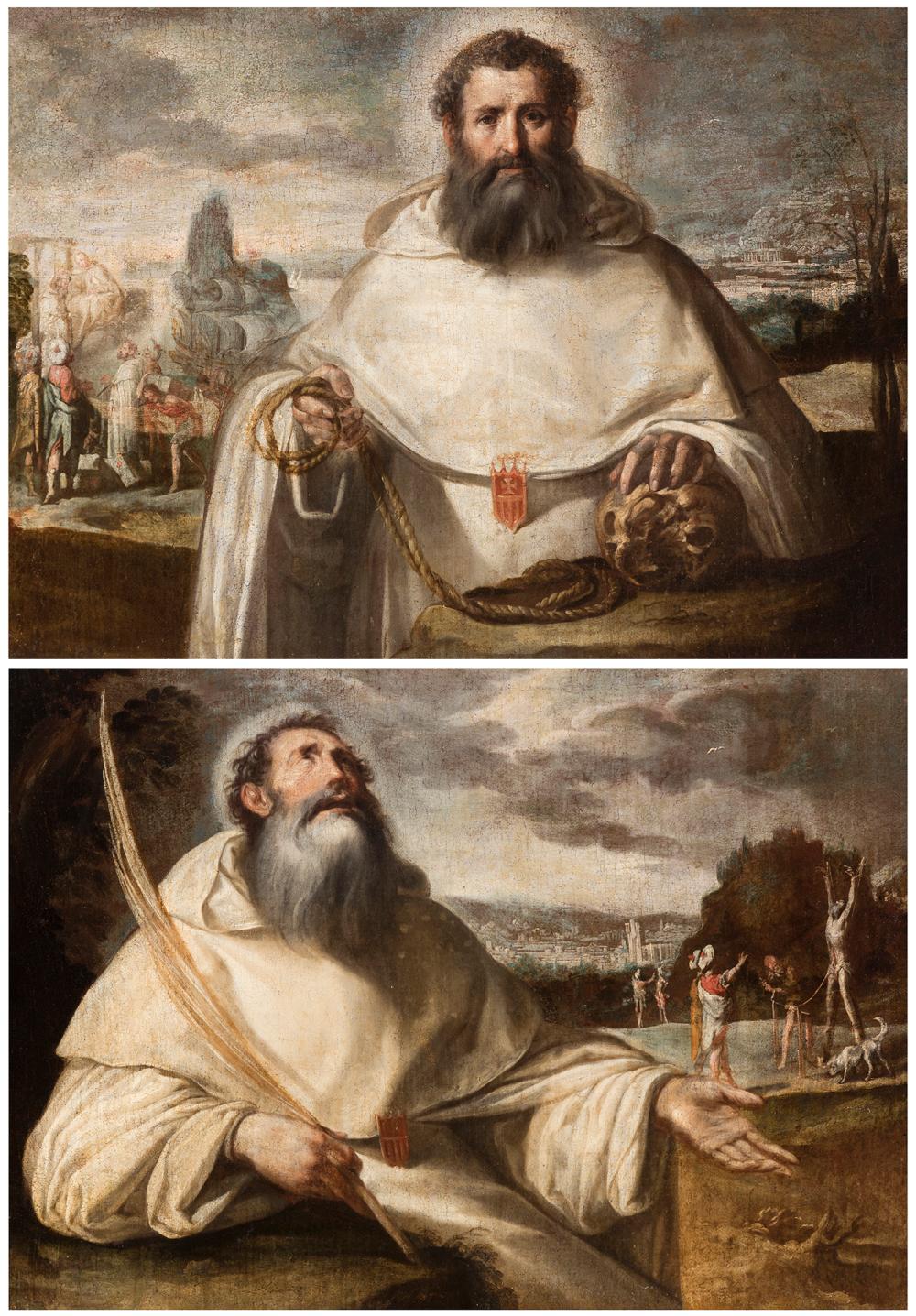 Antonio del Castillo y Saavedra comparable auction result: antonio del castillo y saavedra cordoba 1616 1668 san pedro armengol and san serapio oil on canvas x2