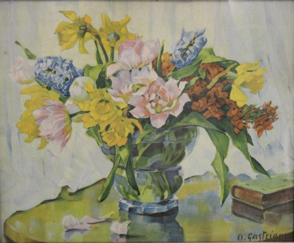 Anna Sophie Gasteiger comparable auction result: anna sophie gasteiger c 1878 1954 blumen kunstdruck gerahmt glas